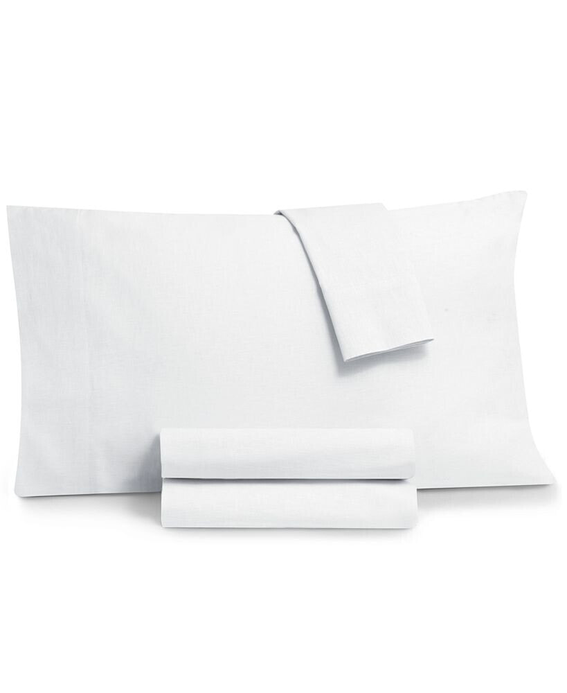 Tranquil Home cotton Linen Look 4-Pc. Sheet Set, Queen