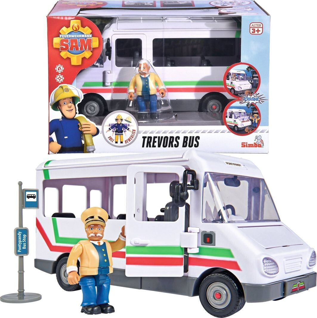 Simba Fireman Sam Trevor's bus with figures