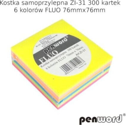 Penword Kostka samoprzylepna PENWORD ZI-31 300k. 76x76mm 6 kol. Penword