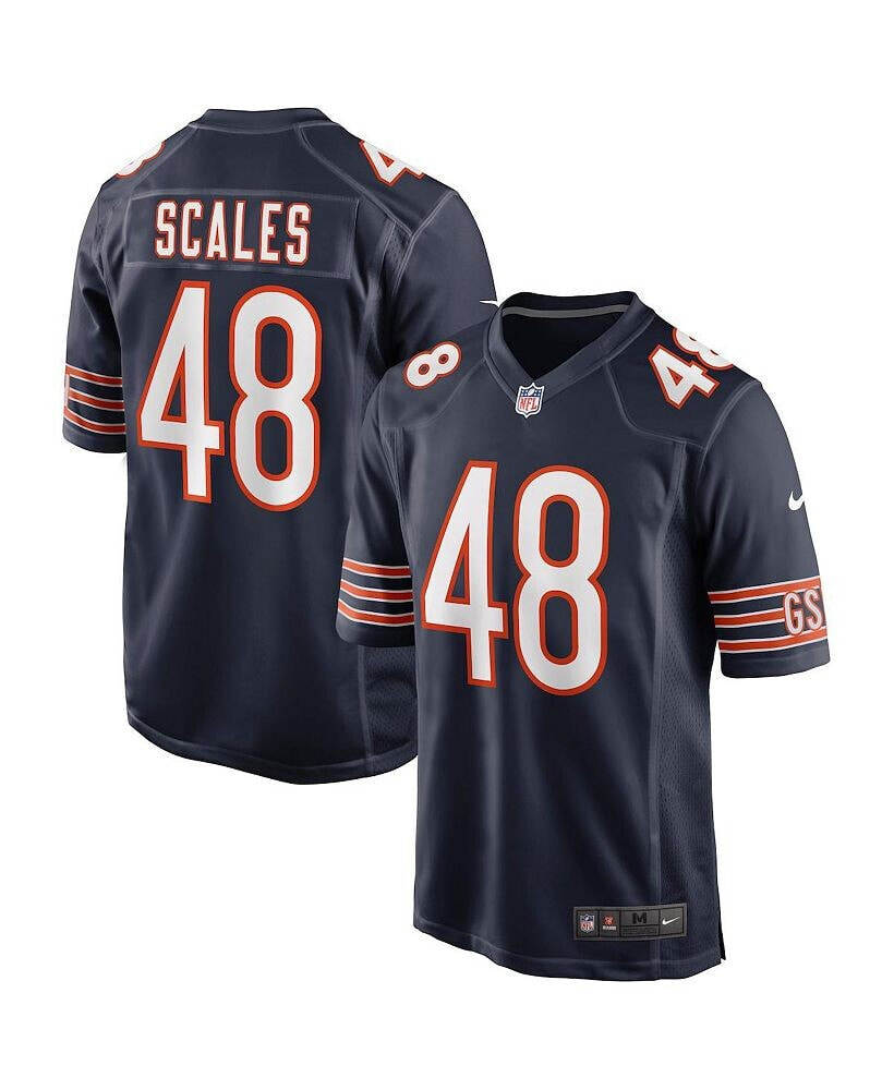 Nike men's Patrick Scales Navy Chicago Bears Game Jersey