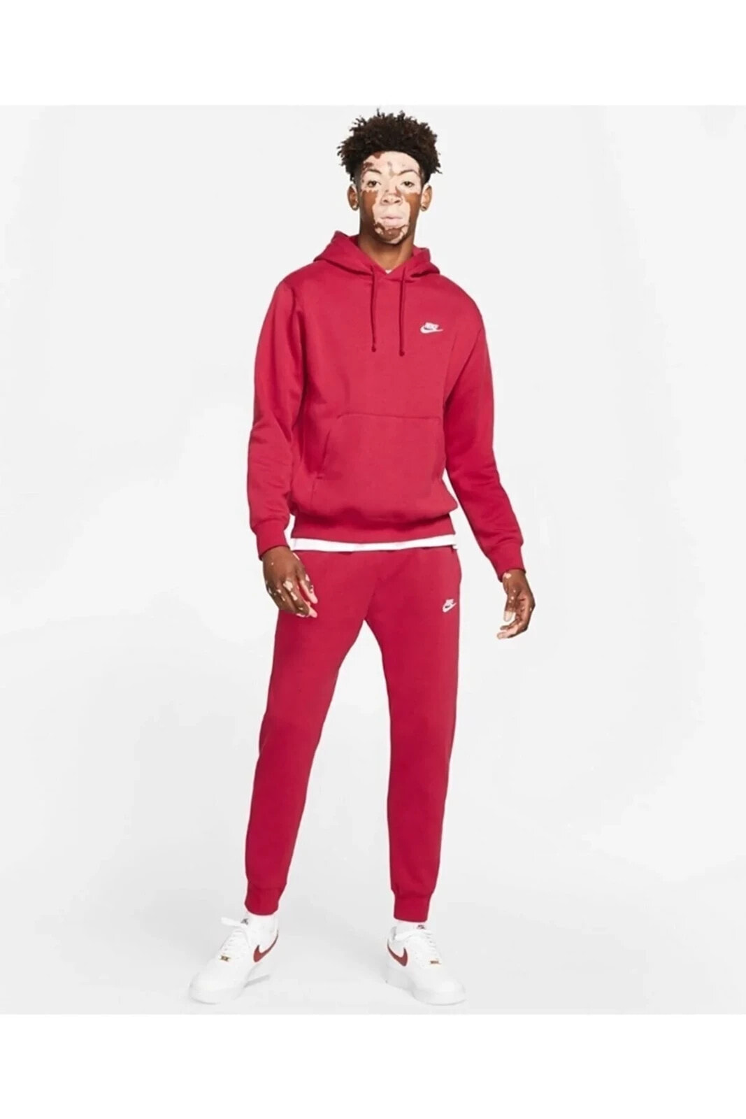 Sportswear Club Fleece Kırmızı Renk Erkek Eşofman Altı Bv2671-690
