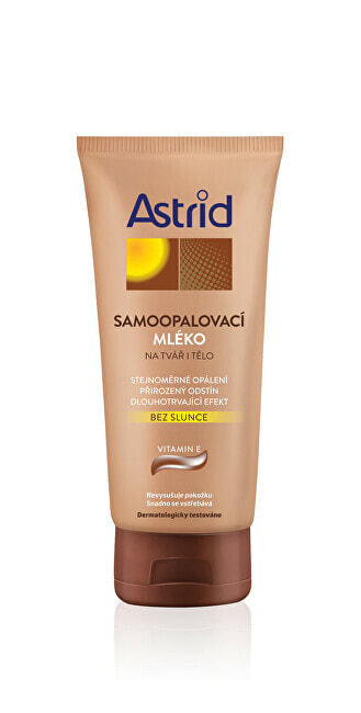 Self-tanning milk for face and body 200 ml