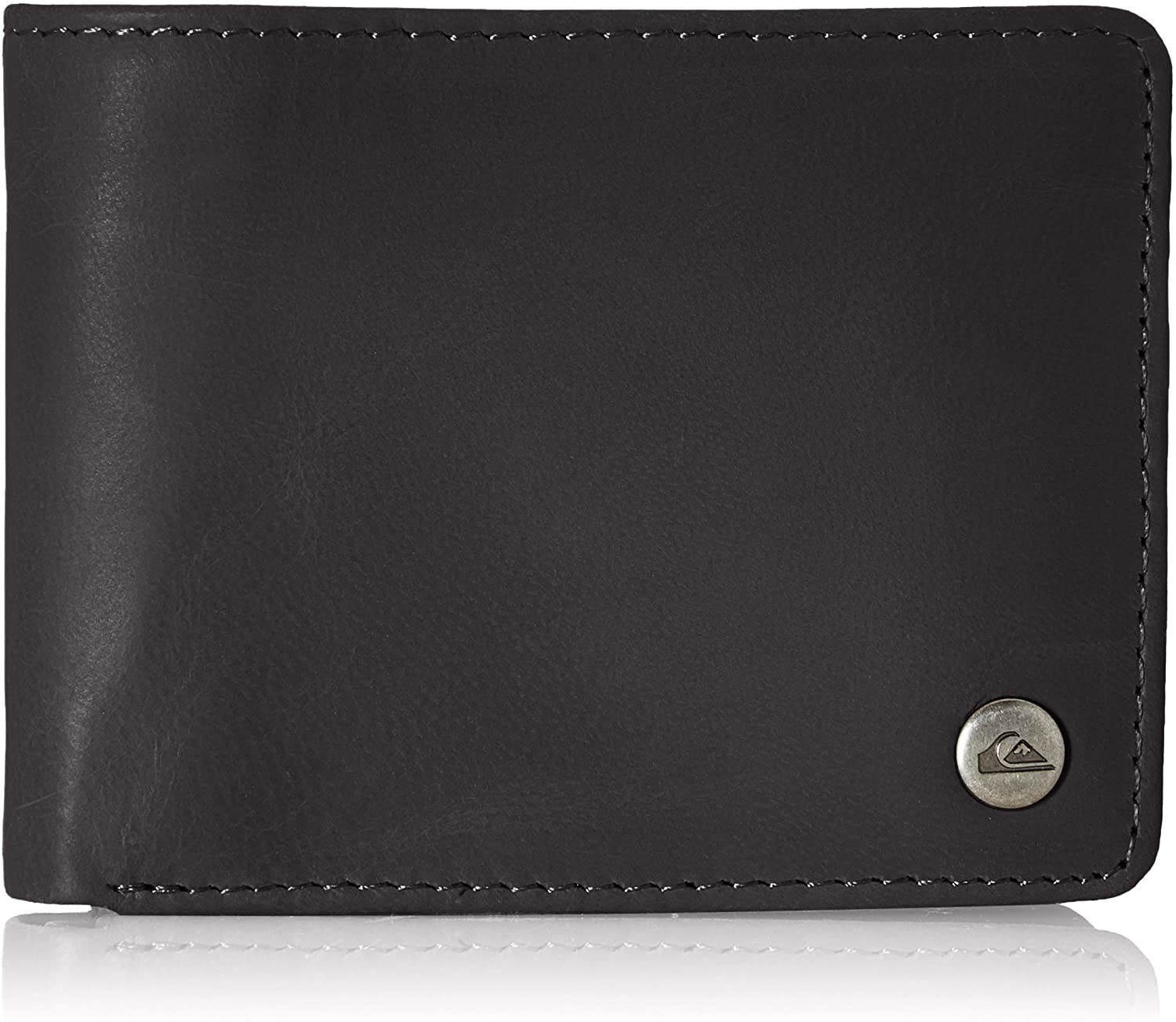 Мужской портмоне кожаный коричневый горизонтальный без застежки Quiksilver Mack 2 Wallet