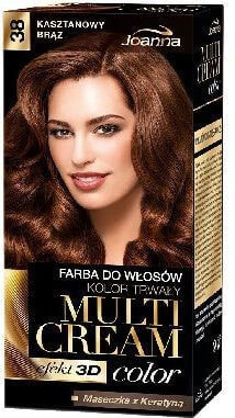 Joanna Multi Cream Color No.38 Стойкая краска для волос, оттенок каштановый
