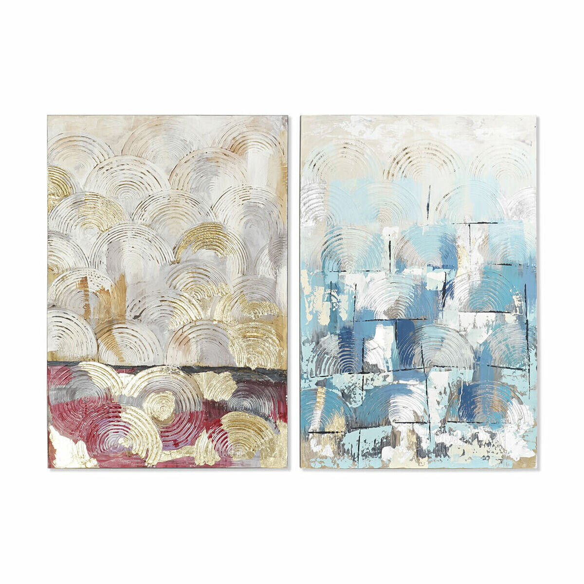 Painting DKD Home Decor 80 x 3,5 x 120 cm Abstract Loft (2 Units)