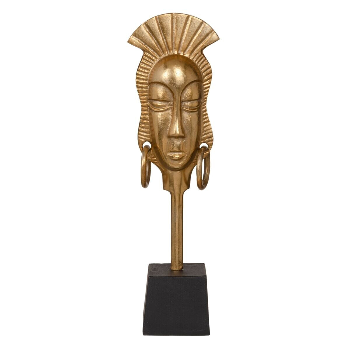 Декоративная фигура 14,5 x 10,5 x 50 cm Чёрный Позолоченный Африканка