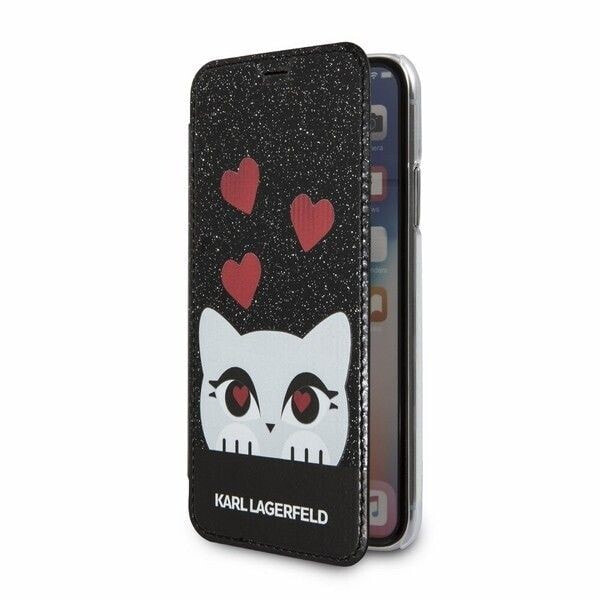 Karl Lagerfeld Valentine do Apple iPhone X czarny (KLFLBKPXVDCBK)