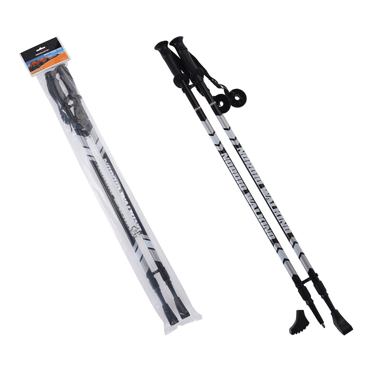 Set of 2 trekking poles Redcliffs Extendable 110-140 cm