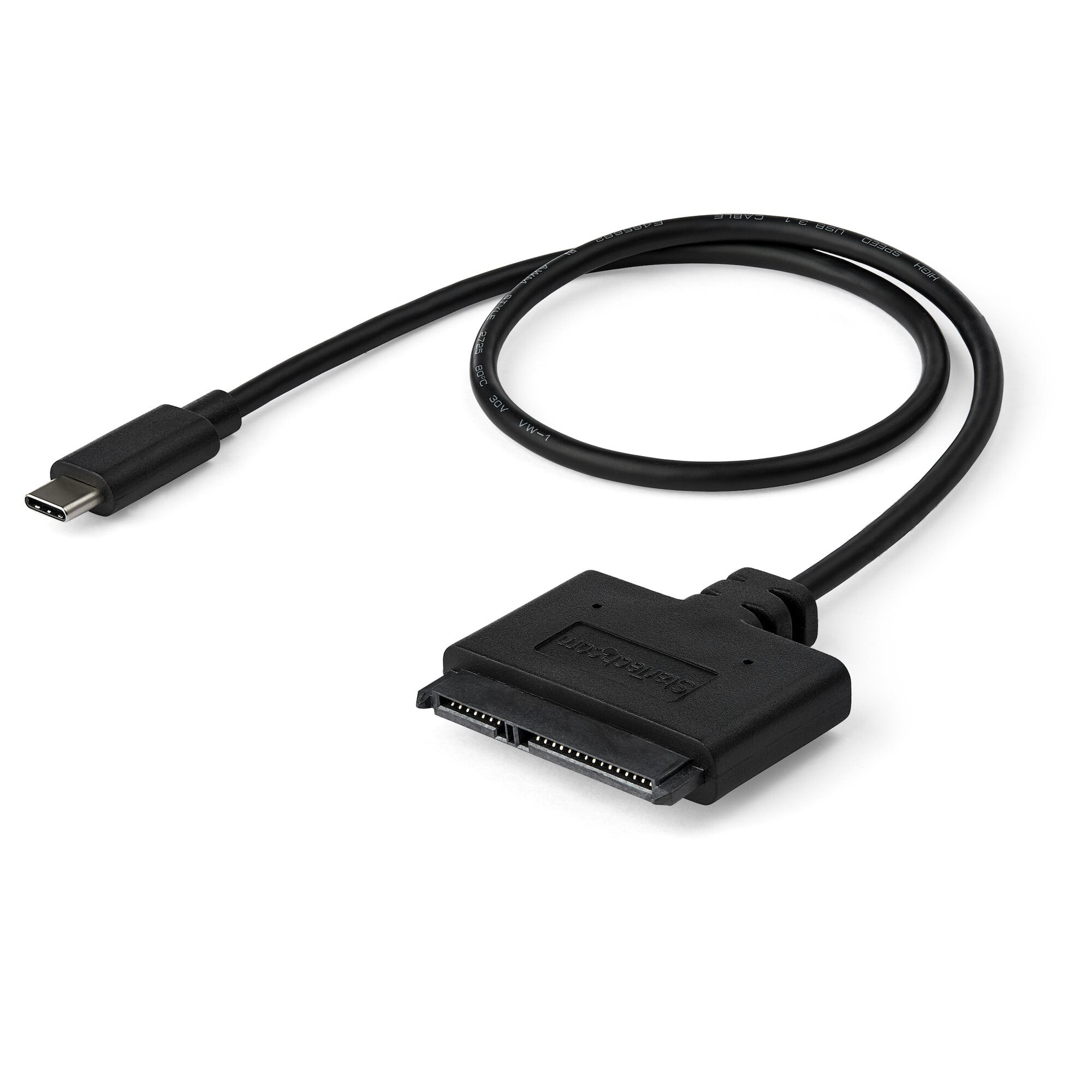 StarTech.com USB31CSAT3CB кабельный разъем/переходник USB 3.1 C SATA (7+15 pin) Черный