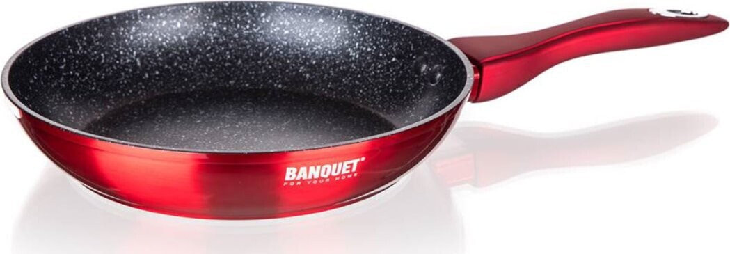 Patelnia Banquet PATELNIA GRANITOWA 28cm BANQUET METALLIC RED