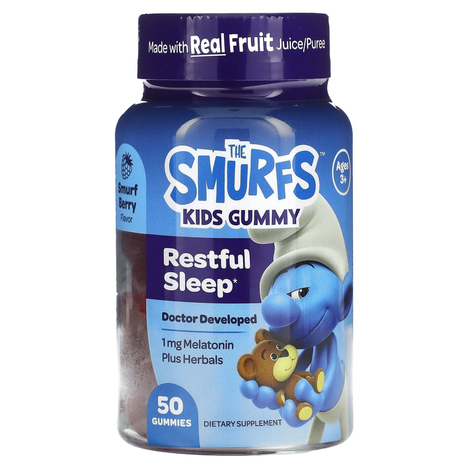 Kids Gummy, Restful Sleep, Ages 3+, Berry, 50 Gummies