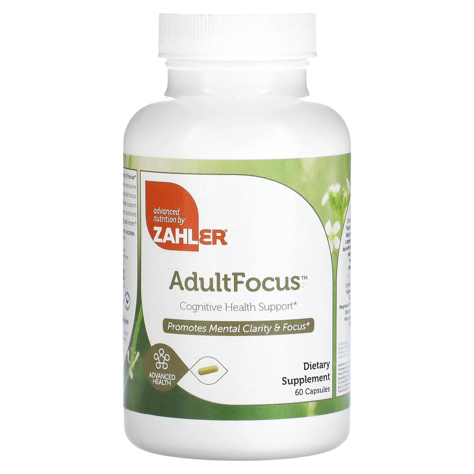 Zahler, AdultFocus, Cognitive Health Support, 60 Capsules