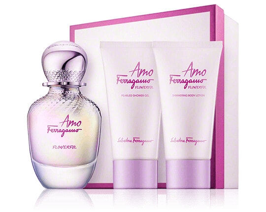 Salvatore Ferragamo Amo Ferragamo Flowerful 50 ml EdT Set 2x Pflege