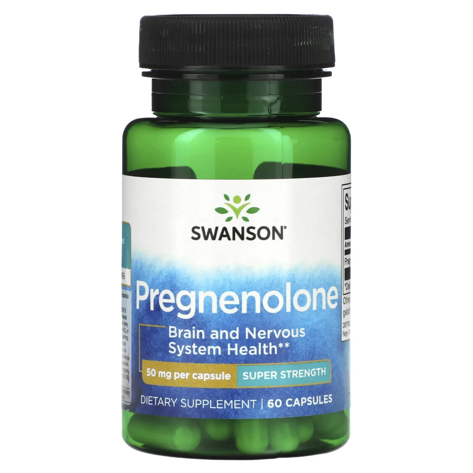 Pregnenolone, Super Strength, 50 mg, 60 Capsules