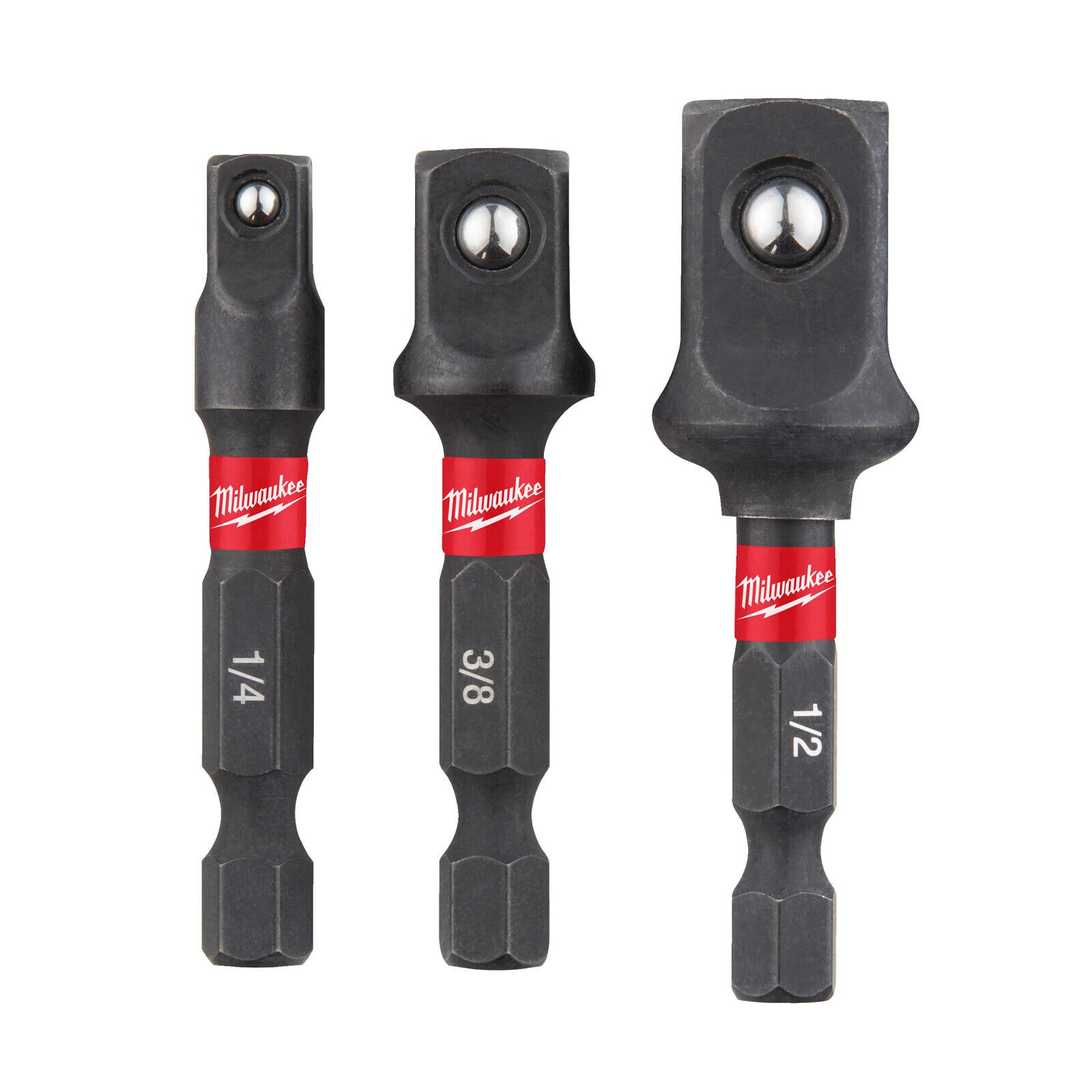 Milwaukee Shockwave Adapter-Set für Steckschlüsseleinsätze 1/4