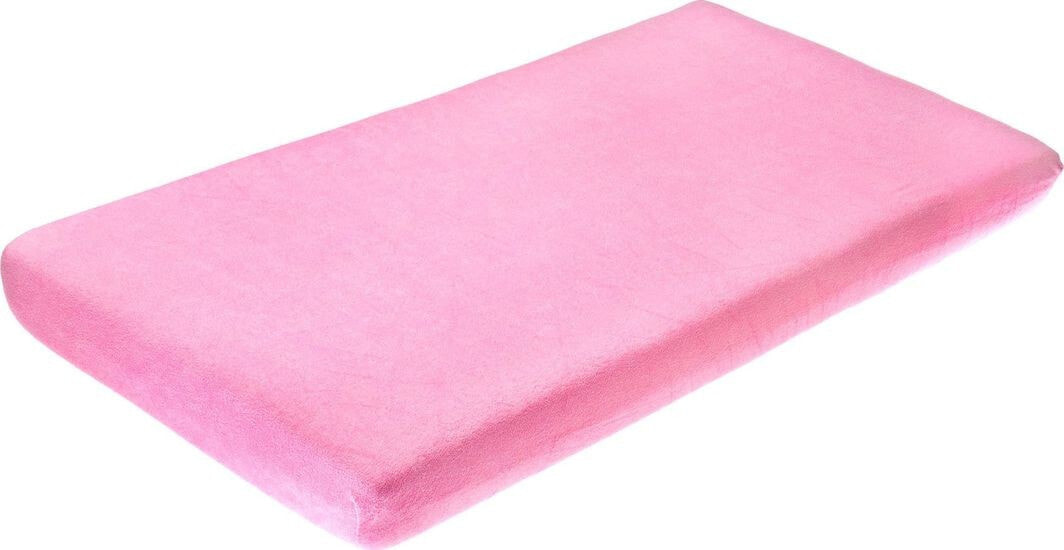 Простыня махровая, розовая, 120х60 см, Sensillo, 2145