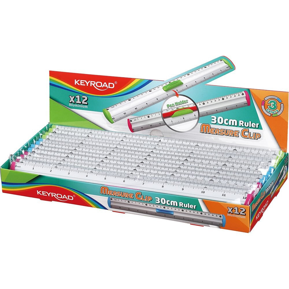 SAFTA Aluminium Ruler 30 cm Assorted