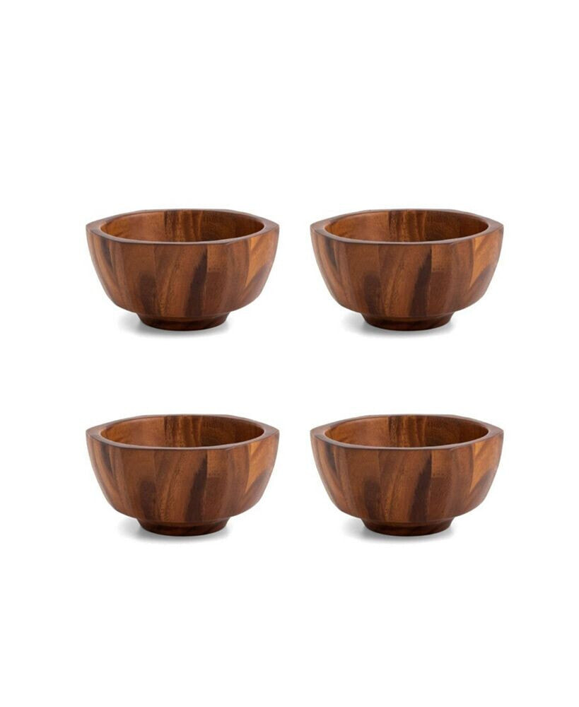 Nambe Rivet Individual Salad Bowl, Set of 4