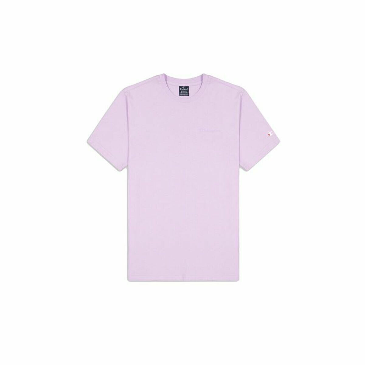 Men’s Short Sleeve T-Shirt Champion Crewneck Lilac