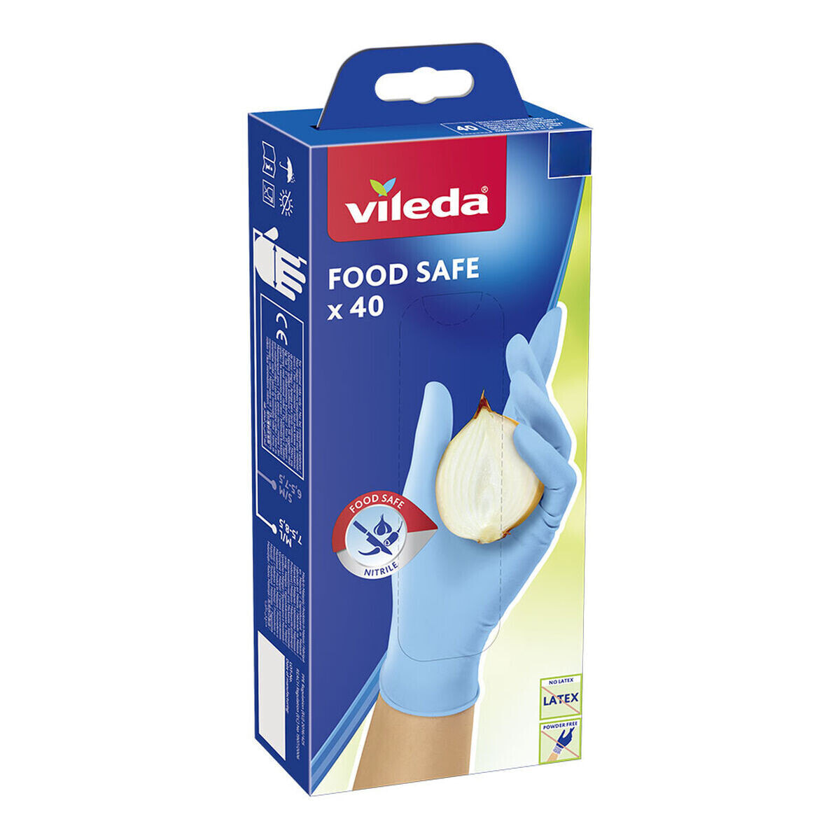 Одноразовые перчатки Vileda Food Safe 171013 S/M (40 штук)