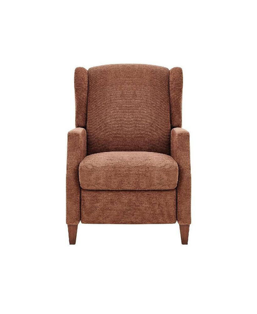COLAMY wingback Fabric Push Back Recliner with Rivet Detailing