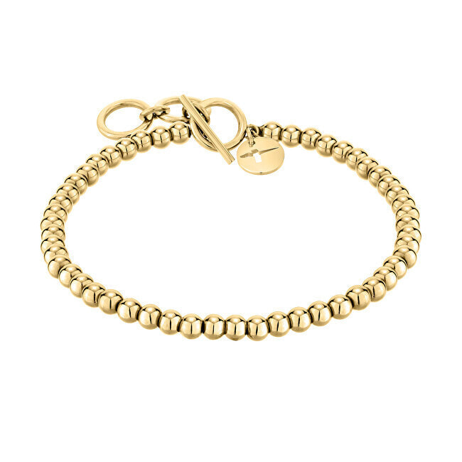 Gold-plated ball bracelet TJ-0137-B-17