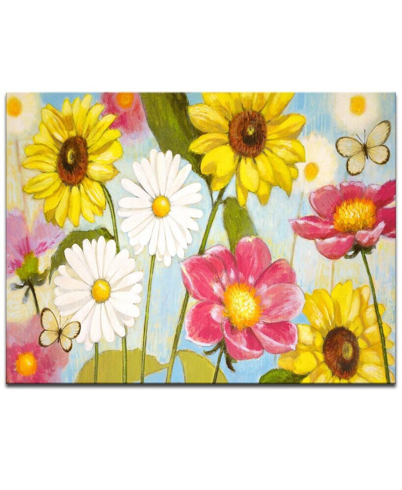 'Wonderful Day' Floral Canvas Wall Art - 20