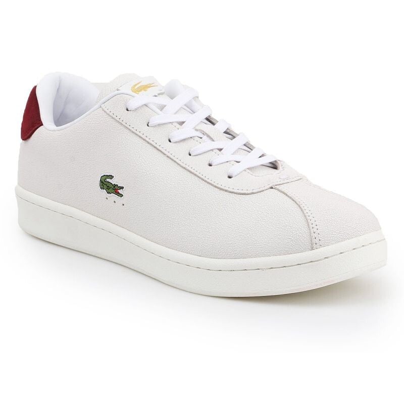 Мужские кроссовки повседневные белые текстильные низкие демисезонные Lacoste Masters 319 M 7-38SMA00331Y8