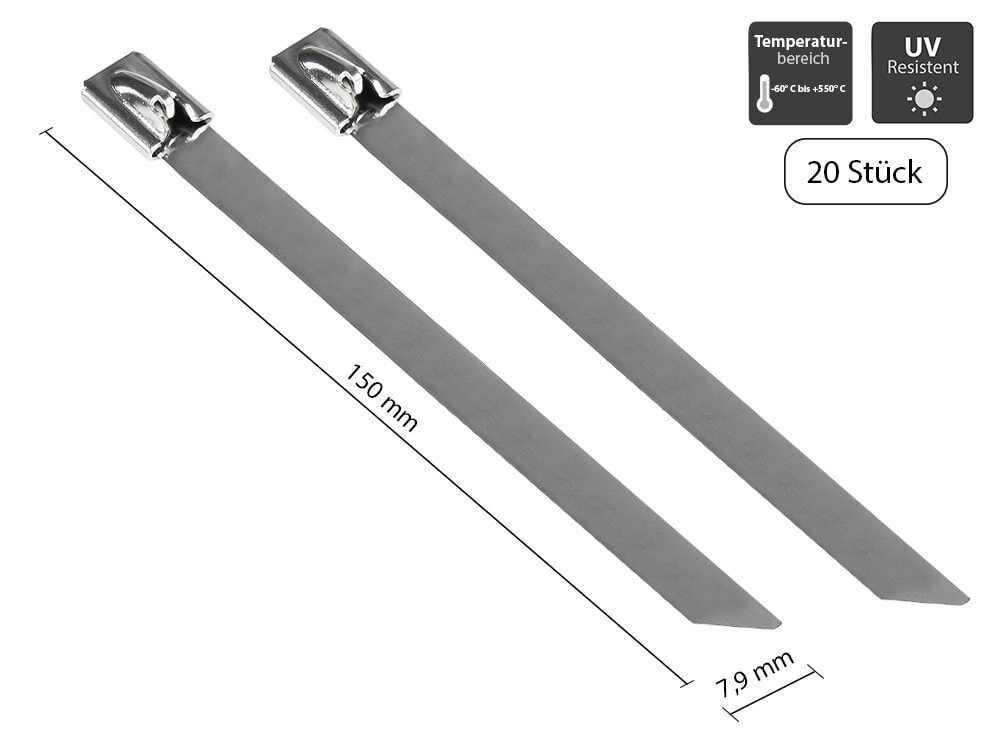 Alcasa KAB-E15X79, Нержавеющая сталь, Черный, 3,7 см, 980 Н, -60 - 550 ° C, 15 см