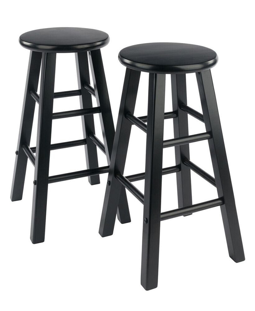 Element 2-Piece Wood Counter Stool Set