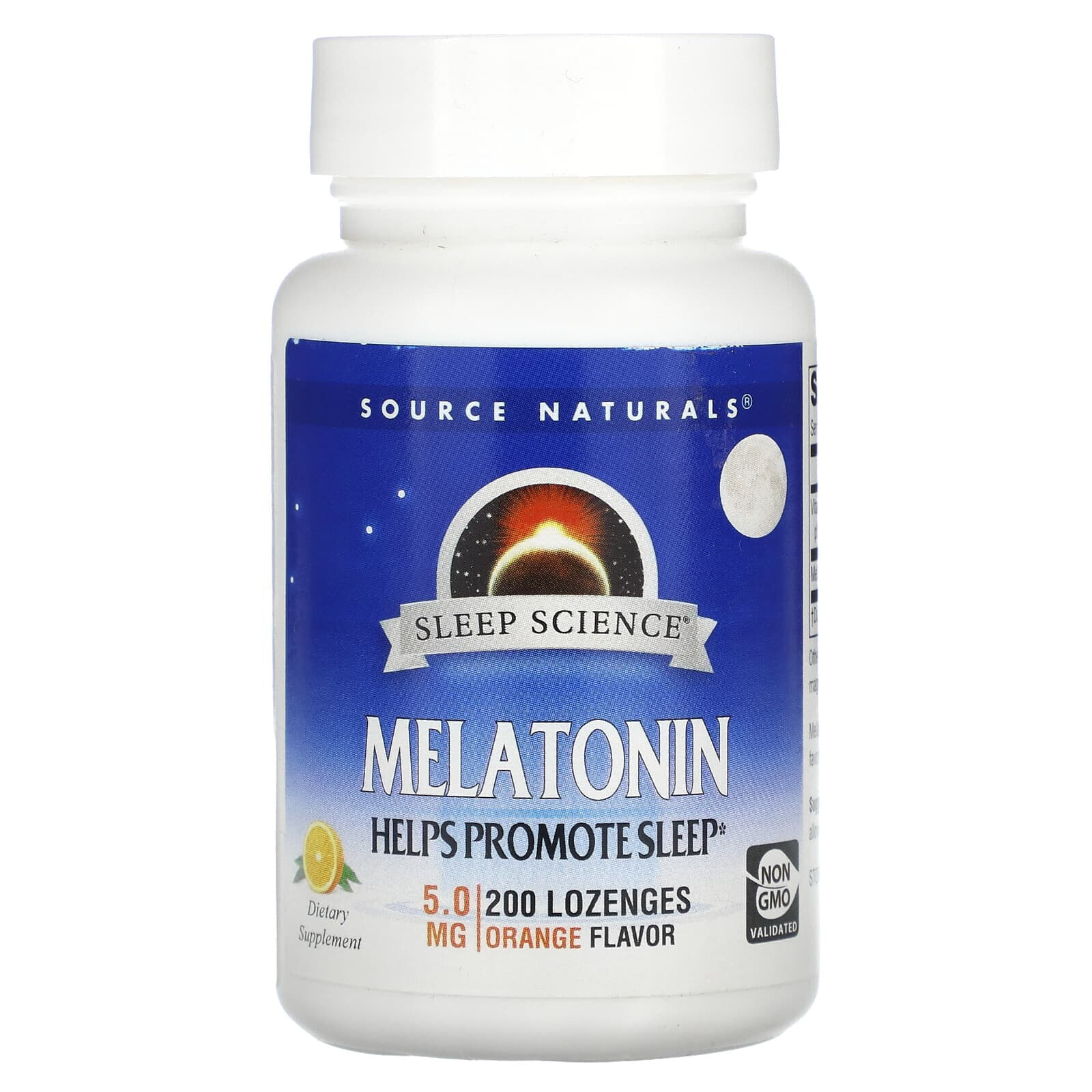 Melatonin, Orange, 5 mg, 200 Lozenges