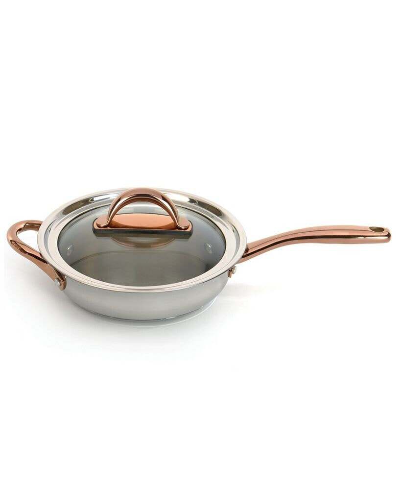 Ouro Covered Deep Skillet with Glass Lid, 10