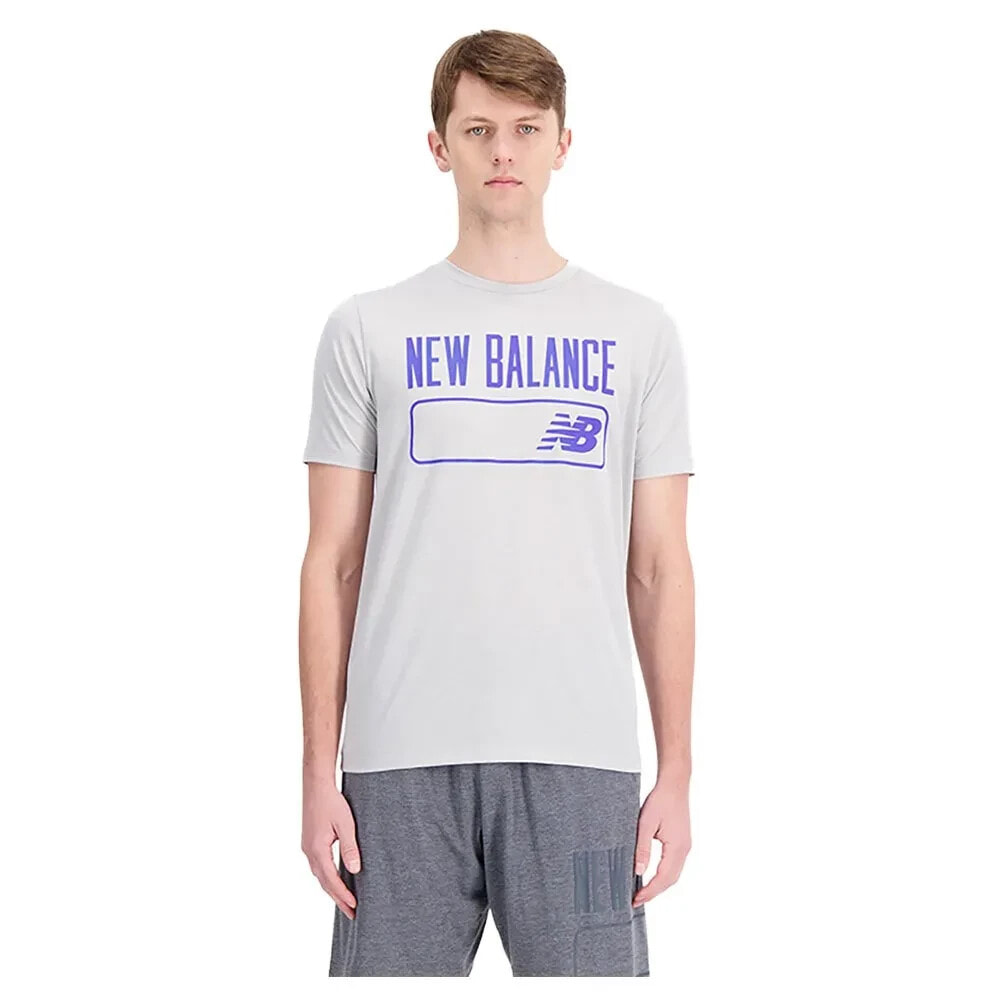 NEW BALANCE Tenacity Heathertech Graphic Short Sleeve T-Shirt