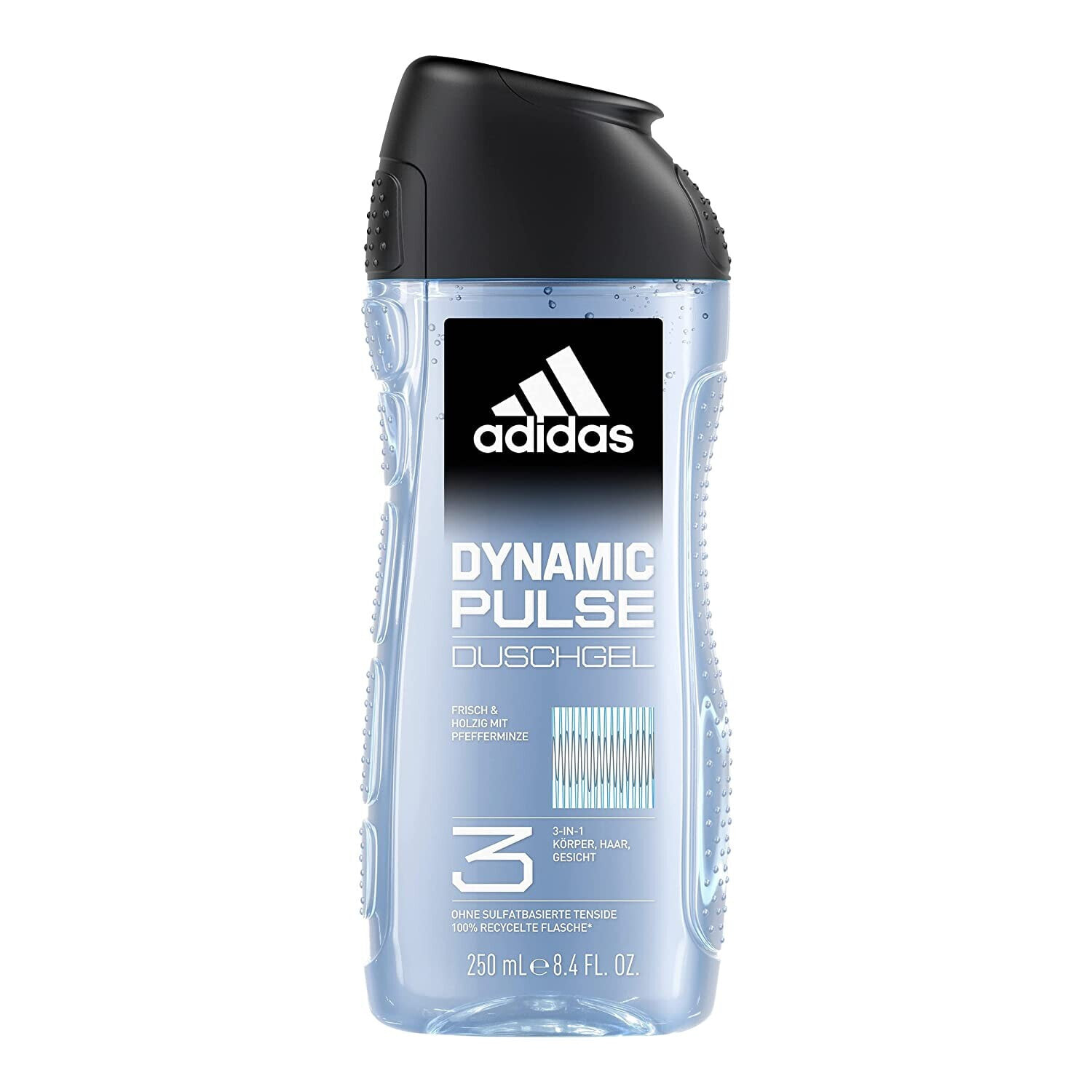 adidas 3-in-1 Dynamic Pulse Shower Gel for Him with Woody Fresh Scent 250 ml