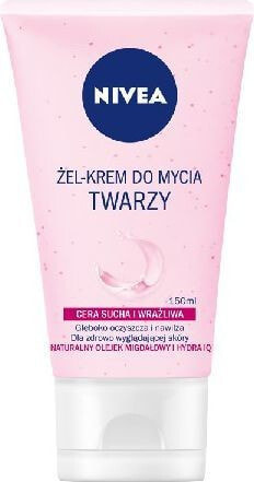 Nivea Aqua Effect Gel-Cream Cleanser Очищающий гель-крем для лица для сухой и чувствительной кожи 150 мл