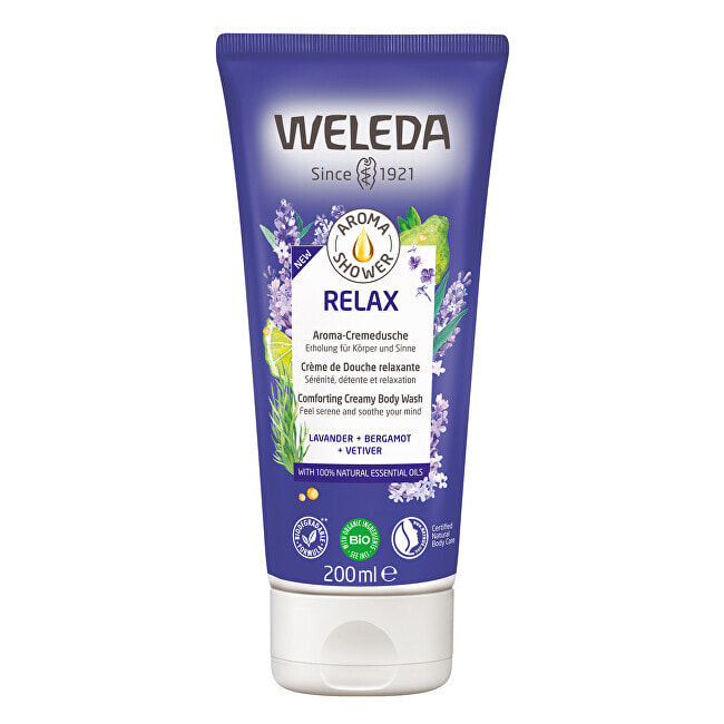 Weleda Aroma Shower Relax Creamy Body Wash Расслабляющий ароматический крем-гель для душа 200 мл