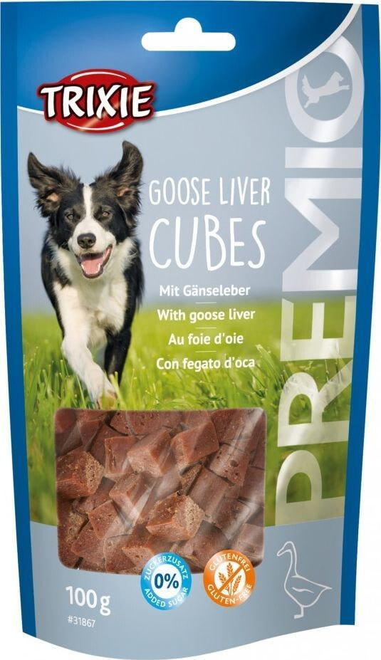 Лакомство для собак Trixie Przysmak PREMIO Goose Liver Cubes, z gęsiną i wątróbką, 100 g