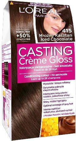 Loreal Paris Casting Creme Gloss 415 Безаммиачная крем-краска для волос, оттенок морозный шоколад