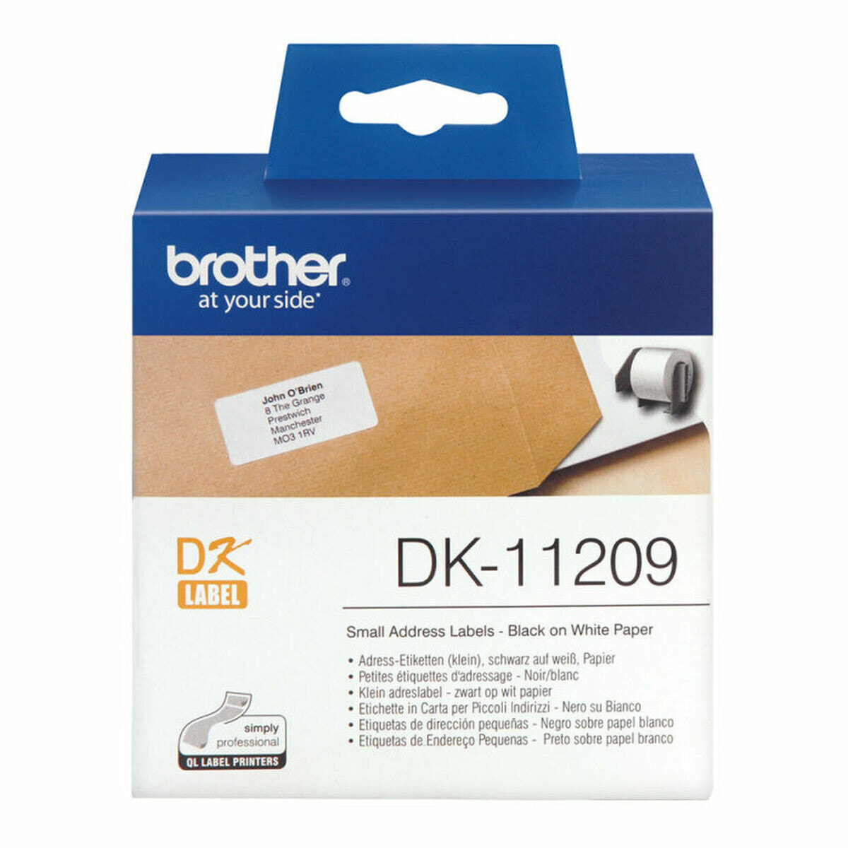 Printer Labels Brother DK-11209 (62 x 29 mm)