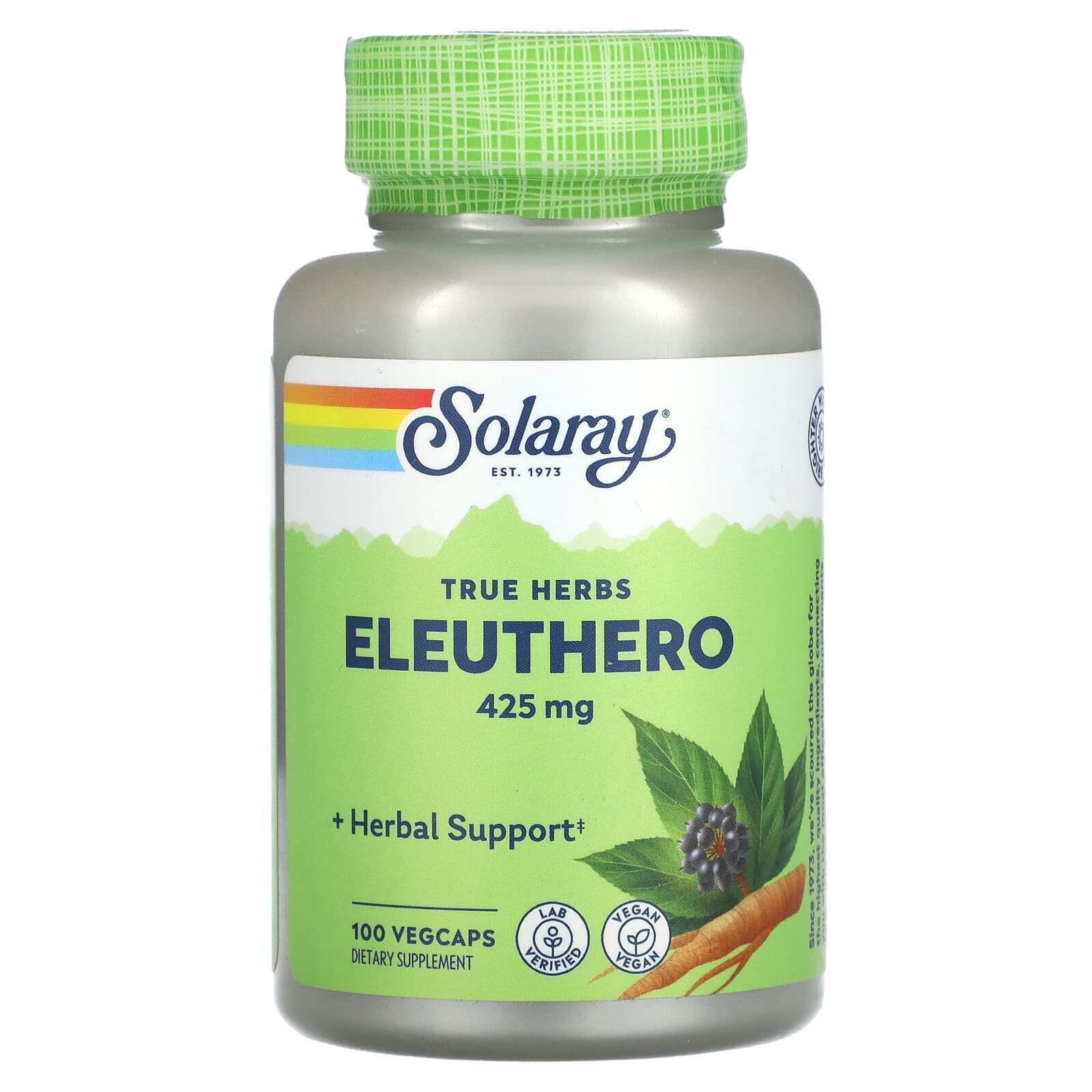 True Herbs, Eleuthero, 425 mg, 100 VegCaps