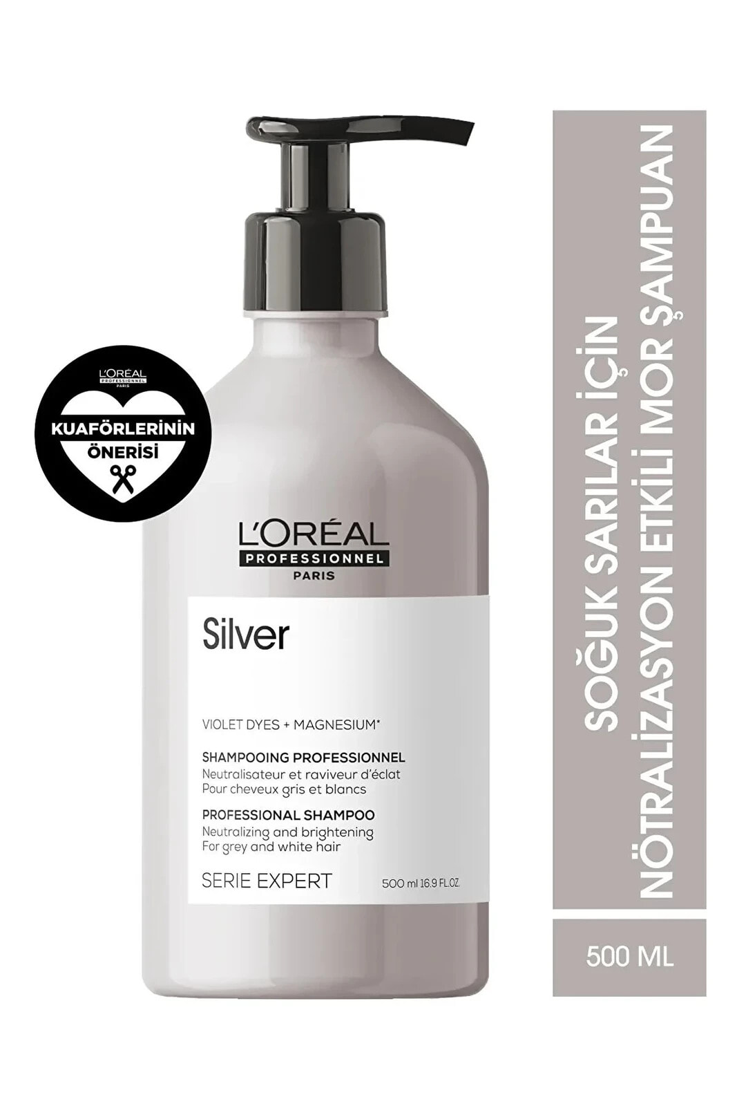 L'OREAL PARİS SE21 Silver Shapoo Gri Saçlar İçin Onarıcı-Koruyucu Şampuan 500mlSED464631316431313154