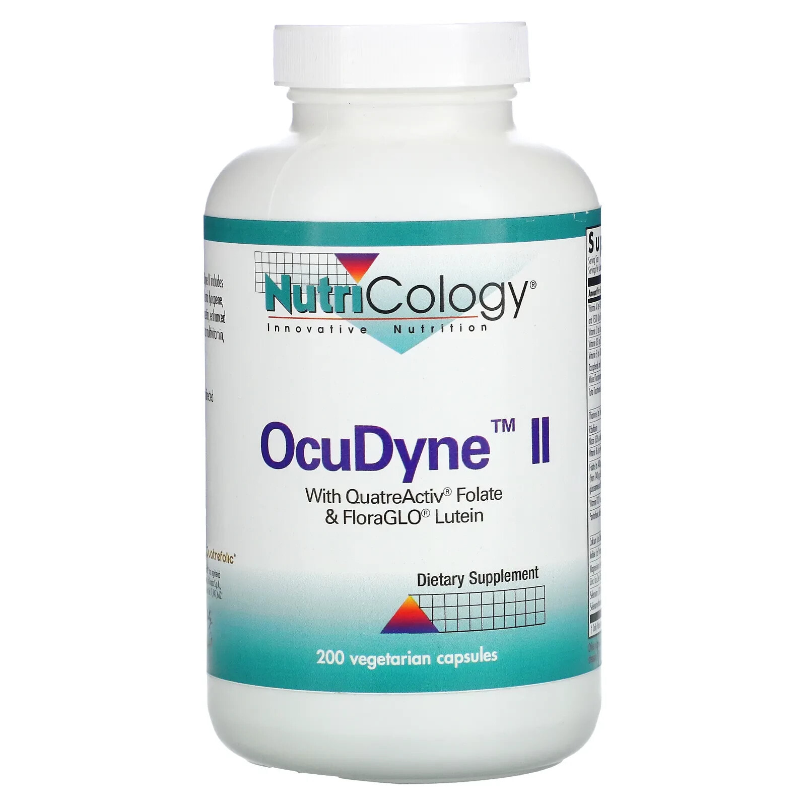Нутриколоджи, OcuDyne II, 200 вегетарианских капсул