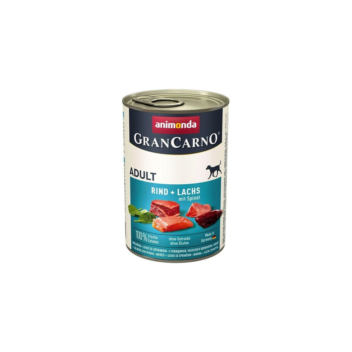Влажный корм Animonda Grancarno Adult Лососевый Шпинат 400 g