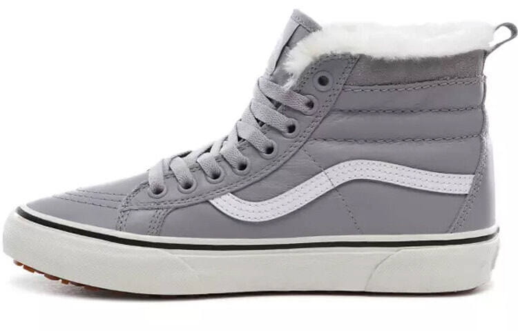 Vans SK8 HI MTE 舒适 休闲 加绒 高帮 板鞋 男女同款 灰白 / Кроссовки Vans SK8 HI VN0A4BV7TUE