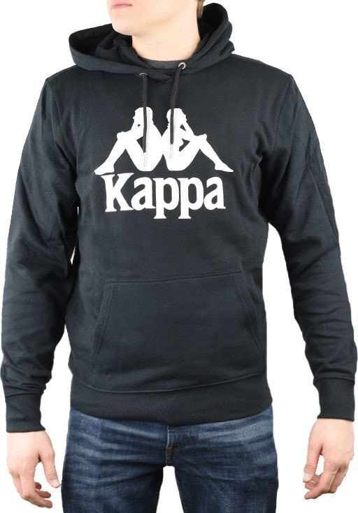 Мужская черная толстовка Kappa Kappa Taino Hooded 705322-19-4006 czarne XXL