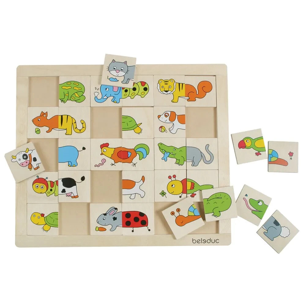 BELEDUC Match & Mix Animals Board Game