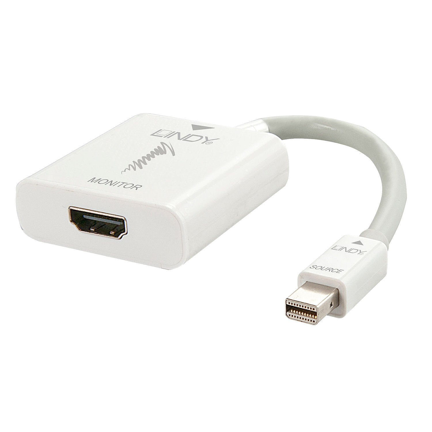 Lindy 41069 кабельный разъем/переходник Mini-DisplayPort HDMI Белый