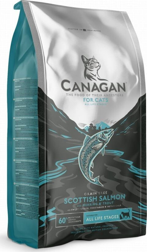 Сухой корм для кошек Canagan, для взрослых, с лососем, 0.375