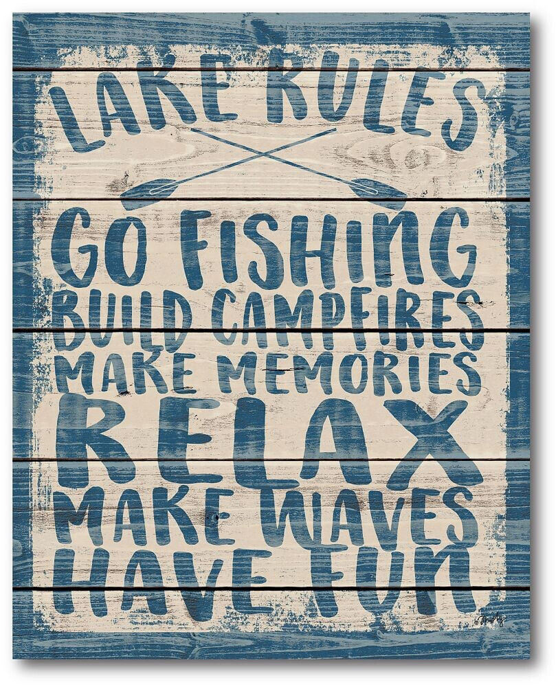 Courtside Market lake Rules Gallery-Wrapped Canvas Wall Art - 16