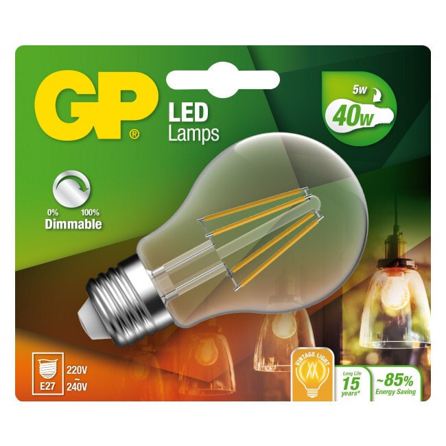 GP Batteries 472111 LED лампа 5 W E27 A+